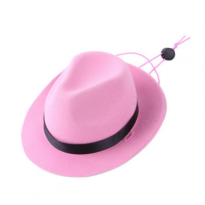 Suņu kovboju cepure ar regulējamu virvi Fashion Photo Prop Mājdzīvnieku Helovīna Ziemassvētku ielas cepure Suņu aksesuāri