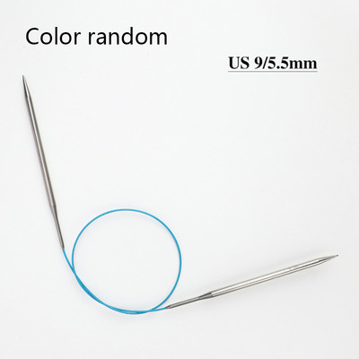 2,0-6,0 mm-es 60 cm-es színes, rozsdamentes acél kör alakú kötőtűk Horgolt tűk kötéshez barkácsolás szövőtű tű kézműves eszköz