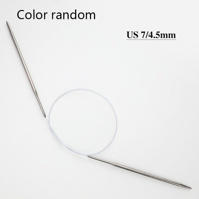 2,0-6,0 mm-es 60 cm-es színes, rozsdamentes acél kör alakú kötőtűk Horgolt tűk kötéshez barkácsolás szövőtű tű kézműves eszköz