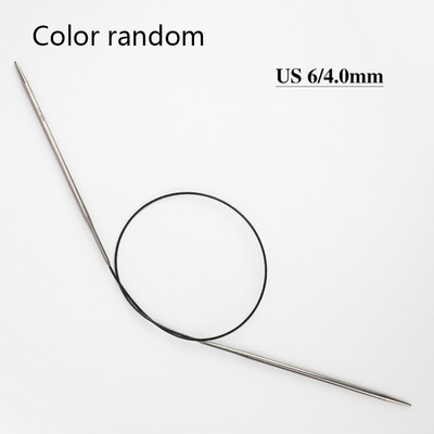 2,0-6,0 mm-es 60 cm-es színes, rozsdamentes acél kör alakú kötőtűk Horgolt tűk kötéshez barkácsolás szövőtű tű kézműves eszköz