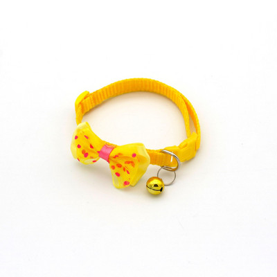 1Gb Jauka kaķa kakla siksna Maza kucēnu kaķa kaklasiksna Bow kaķēns Kaķu kaklasiksna Bowknot kaklarota ar zvaniņu suņiem Čivavas mājdzīvnieku piederumi