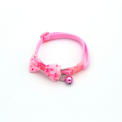 1Gb Jauka kaķa kakla siksna Maza kucēnu kaķa kaklasiksna Bow kaķēns Kaķu kaklasiksna Bowknot kaklarota ar zvaniņu suņiem Čivavas mājdzīvnieku piederumi