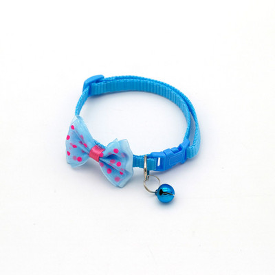 1Gb Jauka kaķa kakla siksna Maza kucēnu kaķa kaklasiksna Bow kaķēns Kaķu kaklasiksna Bowknot kaklarota ar zvaniņu suņiem Čivavas mājdzīvnieku piederumi
