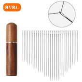 Tű vakok idősek számára Kézi varrás Háztartási tű ruhavarráshoz Rozsdamentes acél gyors, automatikus lyukasztótűkészlet