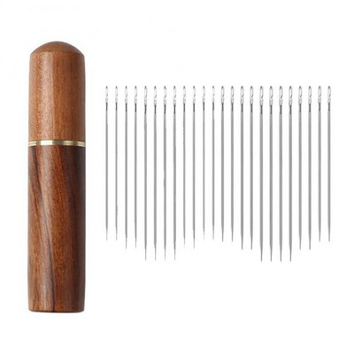 Tű vakok idősek számára Kézi varrás Háztartási tű ruhavarráshoz Rozsdamentes acél gyors, automatikus lyukasztótűkészlet