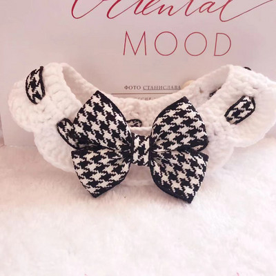 Pet Supoplie kaķa siekalu dvieļu bantīte Kittyt tērpi kaķu aksesuāri rudens ziemas suņa kakls Kaķenes kakla siksna Maza suņa kakla siksna