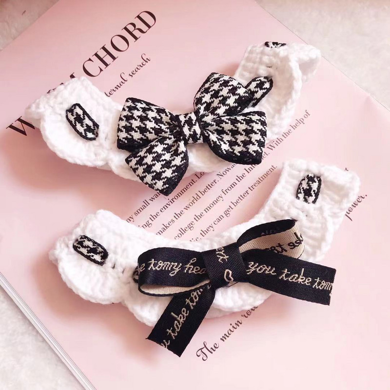 Pet Supoplie kaķa siekalu dvieļu bantīte Kittyt tērpi kaķu aksesuāri rudens ziemas suņa kakls Kaķenes kakla siksna Maza suņa kakla siksna