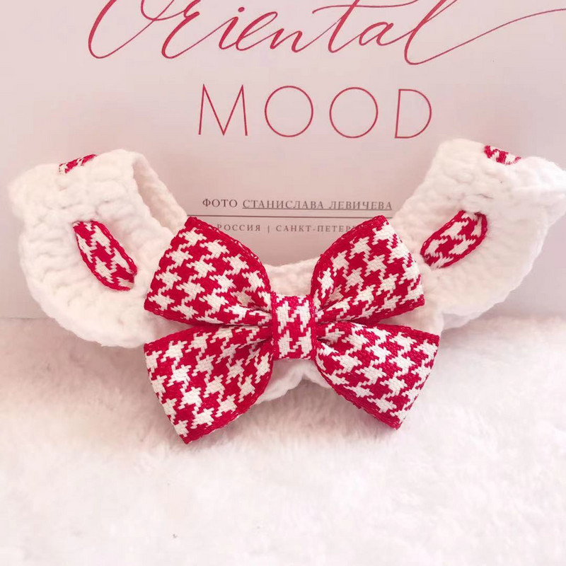 Pet Supoplie kaķa siekalu dvieļu bantīte Kittyt tērpi kaķu aksesuāri rudens ziemas suņa kakls Kaķenes kakla siksna Maza suņa kakla siksna