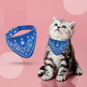 PU ādas Sfinksa kaķu bandana kaklasiksnas kaķiem Gotas Cute Pet Dog Triangle Šalle Kedi Katten Priekšautiņi talismani Kopšanas piederumi