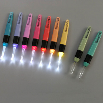 1 τεμ. LED ελαφρύ βελονάκι Βελόνες πλεξίματος Αξεσουάρ ύφανσης Εργαλεία Βελονάκια DIY Φωτεινό εργαλείο βελόνας πλεξίματος