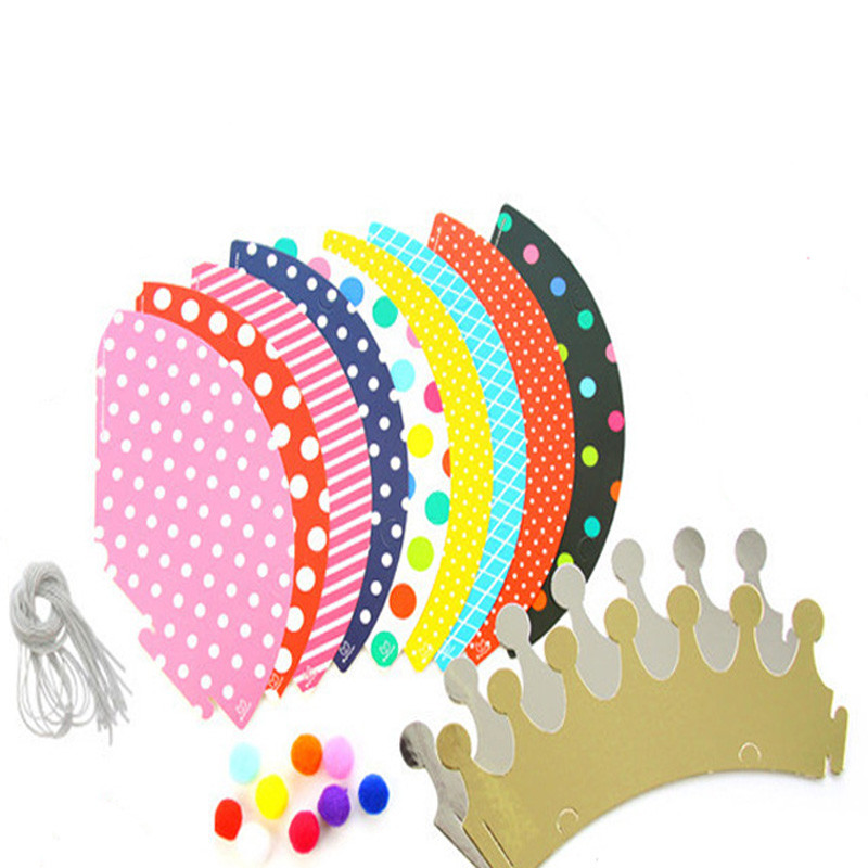 11db/szett Party Ünnep Koreai Aranyos bulisapkák Születésnapi Kalap Ünnepi buli Fényképelemek Születésnapi parti díszek
