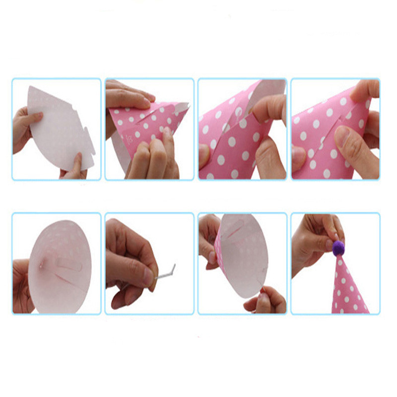 11db/szett Party Ünnep Koreai Aranyos bulisapkák Születésnapi Kalap Ünnepi buli Fényképelemek Születésnapi parti díszek