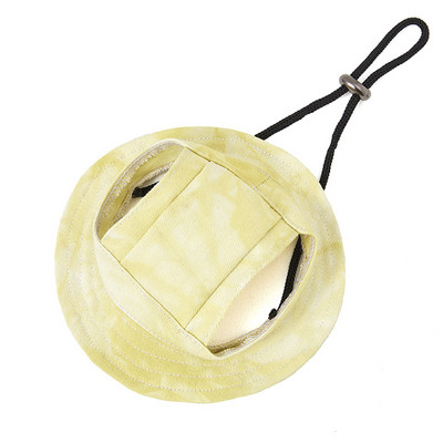 Kisállat sapkás kutyakalap füllyukakkal, kerek karimájú Princess sapka napellenzős sapka kisállat kutyahálós porózus sapka napvédelemhez szabadtéri túrázáshoz