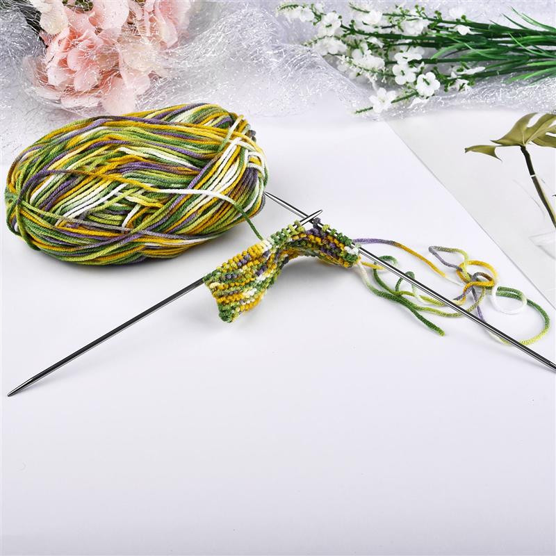 5 τμχ/Σετ 20 εκ. ίσιες βελόνες πλεξίματος Βελονάκι από ανοξείδωτο ατσάλι Πουλόβερ DIY Εργαλεία πλέξης Μέγεθος 2-4mm