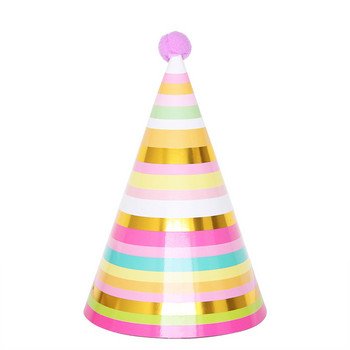 1 τμχ Καπέλα για πάρτι για πάρτι πουά DIY Καπέλα από χωνάκι για πάρτι Καπέλο για κορίτσι Παιδικό ντους μωρού Δώρο για διακόσμηση πάρτι γενεθλίων