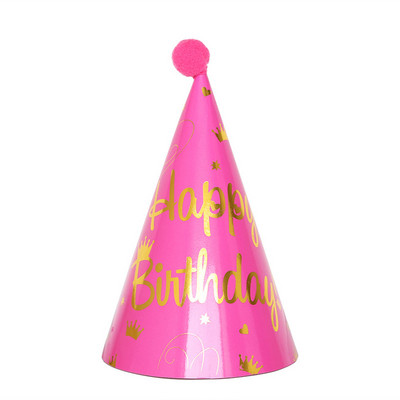 1 vnt. Linksmo gimtadienio vakarėlio kepuraitės taškinės „pasidaryk pats“ vakarėlio kūgio kepuraitės Kepuraitės berniukui mergaitėms vaikams Kūdikių vakarėliams gimtadienio šventės dekoravimo dovanos