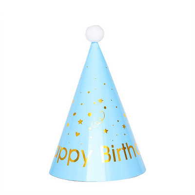 1 vnt. Linksmo gimtadienio vakarėlio kepuraitės taškinės „pasidaryk pats“ vakarėlio kūgio kepuraitės Kepuraitės berniukui mergaitėms vaikams Kūdikių vakarėliams gimtadienio šventės dekoravimo dovanos