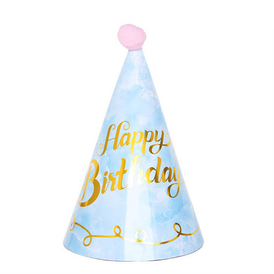 1 vnt. Linksmo gimtadienio vakarėlio kepuraitės taškinės „pasidaryk pats“ vakarėlio kūgio kepuraitės Kepuraitės berniukui mergaitėms vaikams Kūdikių vakarėliams gimtadienio šventės dekoravimo dovanos