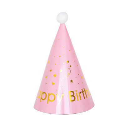 1 vnt. Linksmo gimtadienio vakarėlio kepuraitės taškinės „pasidaryk pats“ vakarėlio kūgio kepuraitės Kepuraitės berniukui mergaitėms vaikams Kūdikių vakarėliams gimtadienio šventės dekoravimo dovanos