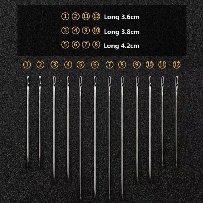 Isekeermestavad käsitsi õmblusnõelad Teksad Singeri komplekt DIY suurte silmadega kudumine saba külje avanemisnõel lastele eakatele pimedatele