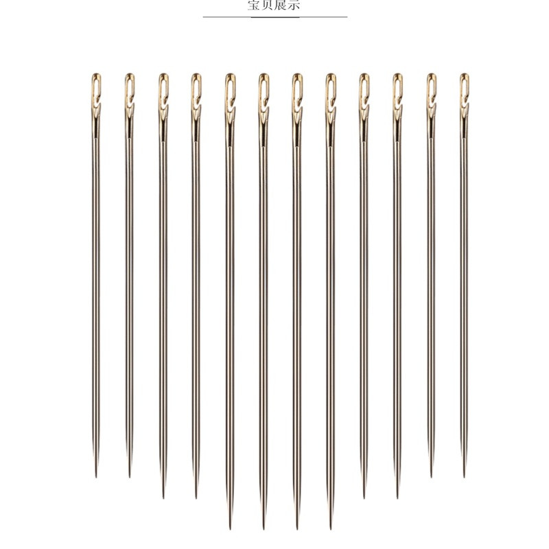 Isekeermestavad käsitsi õmblusnõelad Teksad Singeri komplekt DIY suurte silmadega kudumine saba külje avanemisnõel lastele eakatele pimedatele