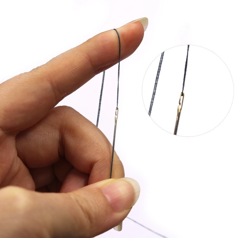 Isekeermestavad käsitsi õmblusnõelad Teksad Singeri komplekt DIY suurte silmadega kudumine saba külje avanemisnõel lastele eakatele pimedatele