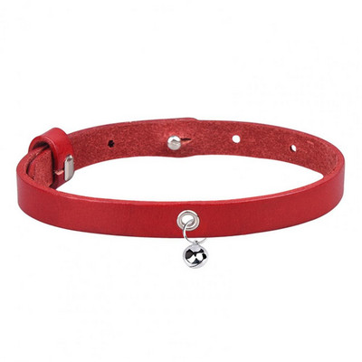 Kisállat kutya nyakörv csengő marhabőr nyakörv macskáknak kutyák nyaklánc macska cica nyakörv kisállat nyaklánc perro ошейник для собак