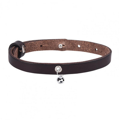 Kisállat kutya nyakörv csengő marhabőr nyakörv macskáknak kutyák nyaklánc macska cica nyakörv kisállat nyaklánc perro ошейник для собак