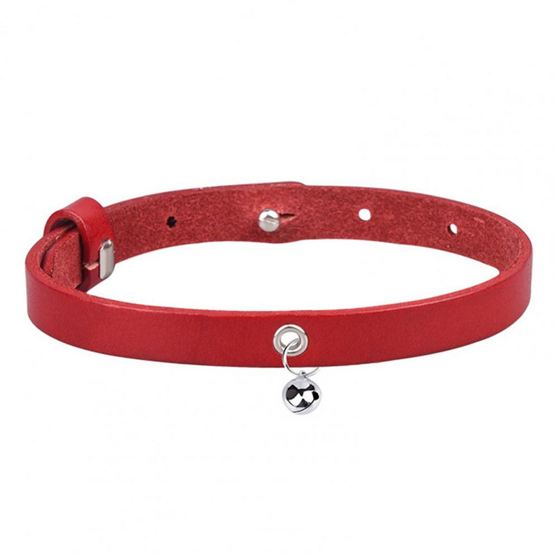 Kisállat kutya nyakörv csengő marhabőr nyakörv macskáknak kutyák nyaklánc macska cica nyakörv kisállat nyaklánc perro ошейник для собак