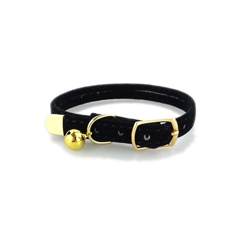 Háziállat nyakörv macska nyakörv Bell plüss anyagból állítható nyakörv kis közepes méretű kutyáknak Cica nyakörv Kismacska kiegészítők