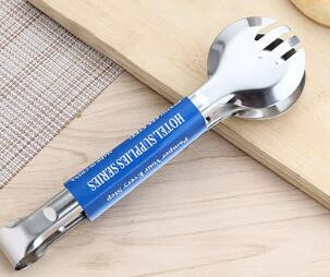 1 gab. 23 CM nerūsējošā tērauda virtuves knaibles Pavāra maizes saspraude konditorejas izstrādājumu skava BBQ rīki Pārtikas knaibles Virtuves piederumi PN 002