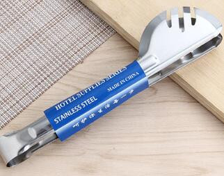 1 gab. 23 CM nerūsējošā tērauda virtuves knaibles Pavāra maizes saspraude konditorejas izstrādājumu skava BBQ rīki Pārtikas knaibles Virtuves piederumi PN 002