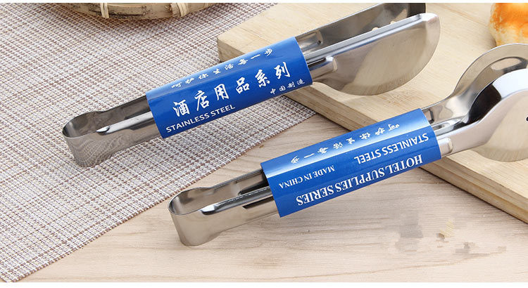 1 gab. 23 CM nerūsējošā tērauda virtuves knaibles Pavāra maizes saspraude konditorejas izstrādājumu skava BBQ rīki Pārtikas knaibles Virtuves piederumi PN 002