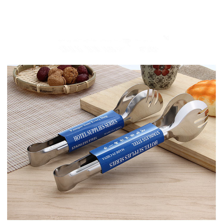 1 gab. 23 CM nerūsējošā tērauda virtuves knaibles Pavāra maizes saspraude konditorejas izstrādājumu skava BBQ rīki Pārtikas knaibles Virtuves piederumi PN 002