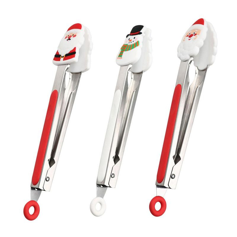 Ēdienu gatavošanai Karstumizturīgas knaibles Garās grila knaibles Neslīdošs rokturis Nerūsējošais tērauds Cepts bārbekjū saspraude Salāti Maizes skava Virtuves instrumenti