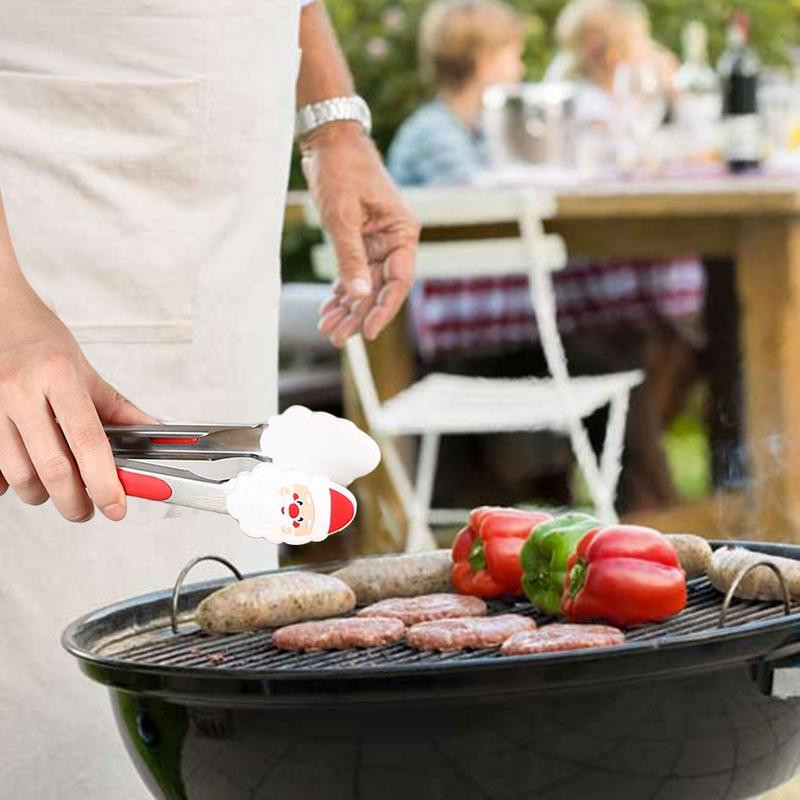 Ēdienu gatavošanai Karstumizturīgas knaibles Garās grila knaibles Neslīdošs rokturis Nerūsējošais tērauds Cepts bārbekjū saspraude Salāti Maizes skava Virtuves instrumenti