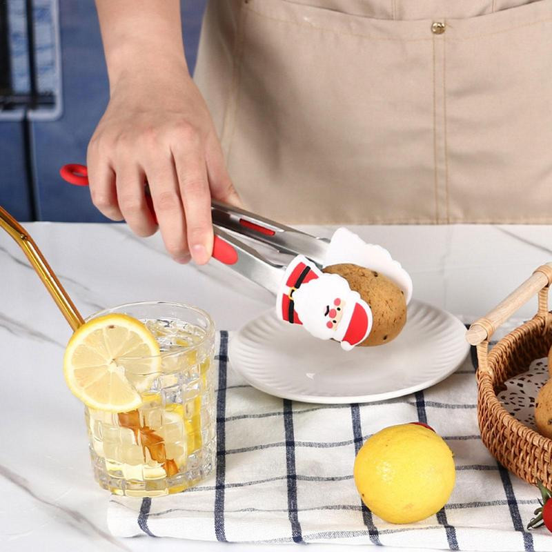 Ēdienu gatavošanai Karstumizturīgas knaibles Garās grila knaibles Neslīdošs rokturis Nerūsējošais tērauds Cepts bārbekjū saspraude Salāti Maizes skava Virtuves instrumenti