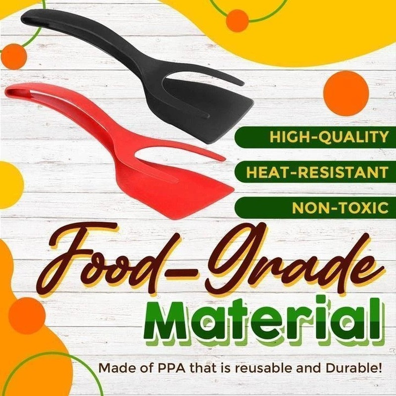 2-ühes Haaratangid Munatangid Röstsai Pannkook Spaatliga Munaklambriga omlett grillkala Veisepihv Liha Pattty Köögitarvikud