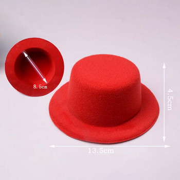 Diy 13,5cm Hen Party Απλό Μίνι Καπέλο Βάσης Παιδικό Καπέλο κατοικίδιων για Σκηνή Φεστιβάλ Σκουπ ντεκόρ Cosplay Κοστούμια χειροτεχνίας