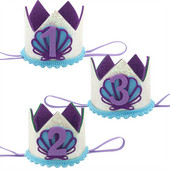 1 gab. Nāriņas apvalks, numurs 1 2 3 kronis, laimes dzimšanas dienas cepure, galvas saite