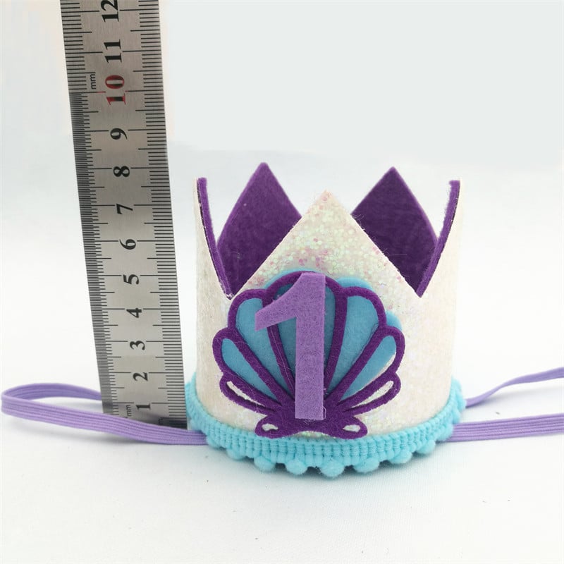 1 gab. Nāriņas apvalks, numurs 1 2 3 kronis, laimes dzimšanas dienas cepure, galvas saite