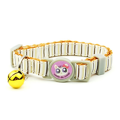 3 gab./partija Kaķu kaklasiksna Breakaway, droši regulējami mājdzīvnieku piederumi kaķēnu kaulu svītras kucēnu kaķiem kaklarota mājdzīvnieku aksesuāri