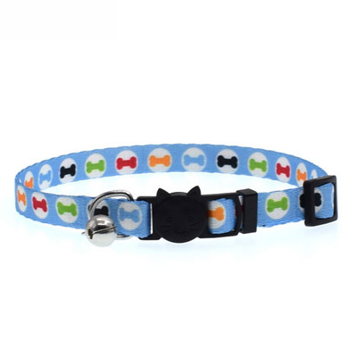 Fashion Lovely nyomtatott biztonsági csat Design Pet Cat állítható nyakörv