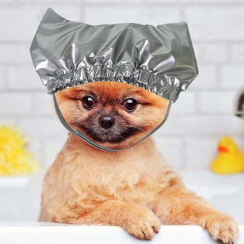 Καουμπόικο καπέλο για γάτες Κράνη κατοικίδιων ζώων για μικρό σκύλο για λήψη λουράκι ντους με καπέλο κατοικίδιων ζώων με ρυθμιζόμενο σταθερό για σκύλους σκληρό καπέλο για γάτα