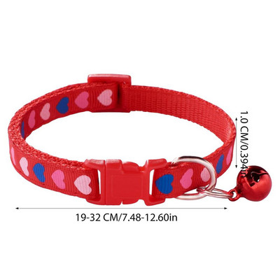 Mājdzīvnieku kaklasiksnas suņiem Modes noņemama mājdzīvnieka kaķa kakla siksna krāsains raksts jauks zvaniņš regulējamas kaklasiksnas kaķēnam suņa kucēnam