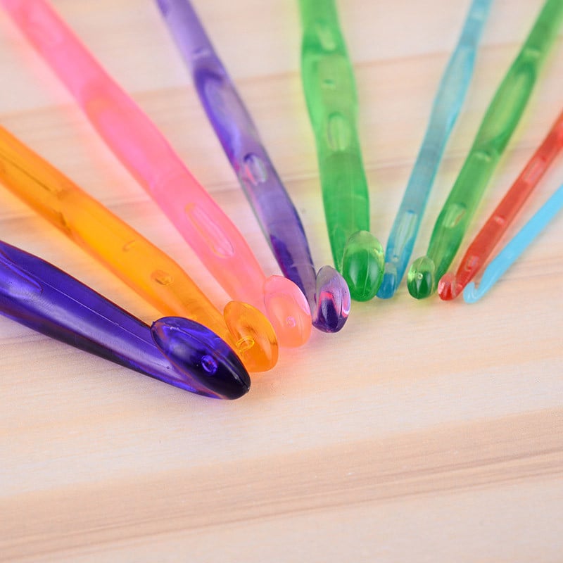 9 tk/komplekt Heegelnõelad Kudumisvardad Kudumis Varraste Komplekt Kudumistööriistad 3-12mm TS1