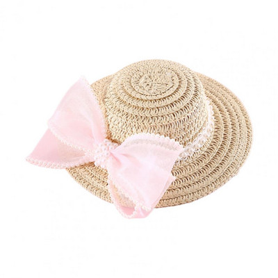 Jauna salmu cepure Kaķu suns Vasaras saulessargs Salmu cepure mājdzīvnieku kucēniem Aksesuāri Maza suņa cepure Salda bantīšu cepure kaķiem Mājdzīvnieku cepures