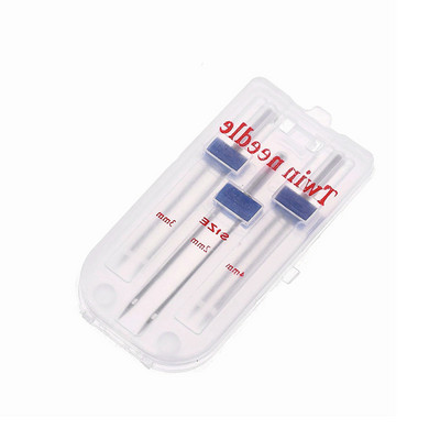 Jauna dubultā dvīņu adatu saburzīta šūšanas pēdiņa šujmašīnai Izmērs 2/90 3/90 4/90 daudzfunkcionālie piederumi