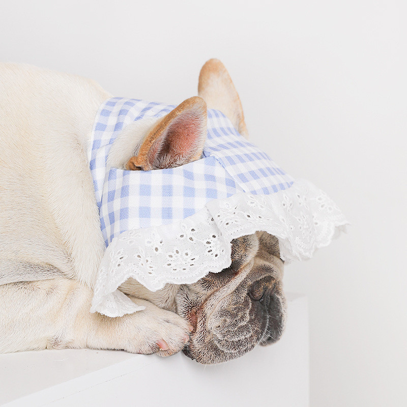 Jauki mājdzīvnieku suņu cepures kucēniem mājdzīvniekiem sauļošanās cepures maziem vidēji lieliem suņiem dekoratīvās cepures sauļošanās cepures āra aksesuāri franču buldoga cepurei