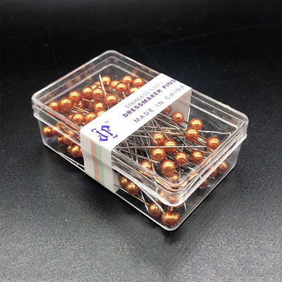 100 gab. Pērlīšu adatu šūšana, raibs, pozicionēšanas adatas krāsa, perlamutra plastmasa, ģērbšanas adatas instrumenti un piederumi